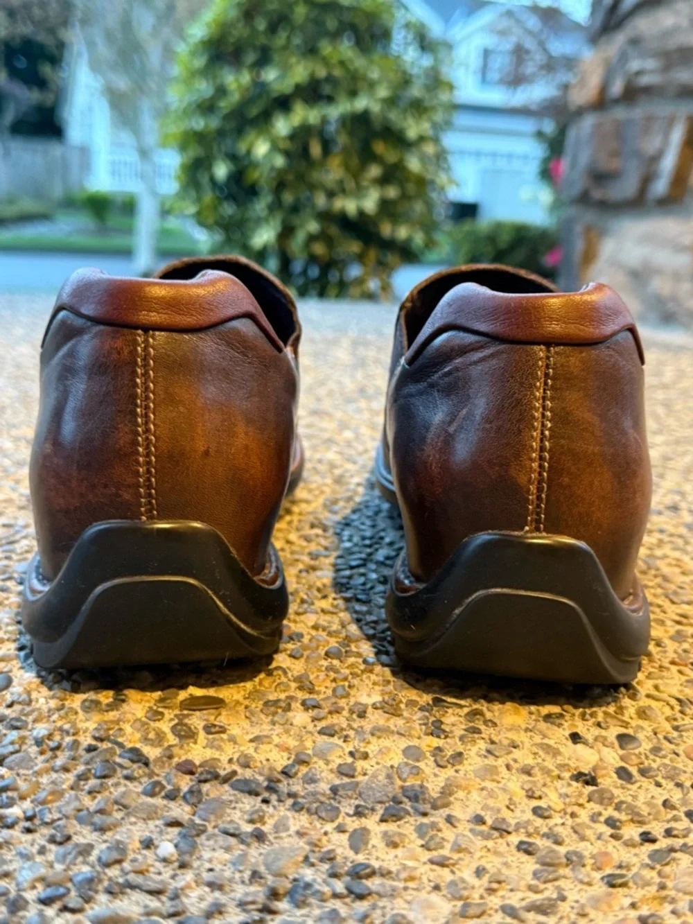 COLE HAAN Mens Brown Leather Slip On Casual Shoes Size 10.5 M Style C04269